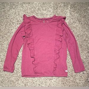 Ruffle Butts | Girls Long Sleeve Ruffle Top | Size 7